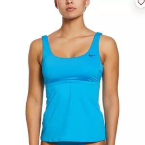 Nike Women's Tankini Swimsuit Top-Solid Color size medium